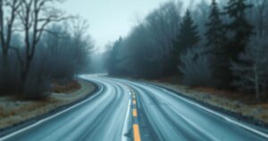 A lonely road symbolising solitude in a muted colour palette; an abstract expressionist style conveying heartbreak.