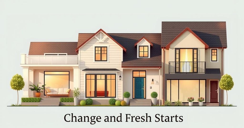 Celebrities experiencing changes in living situations, showcasing different homes and their new lifestyles.