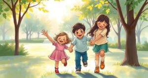 A heartfelt tribute illustrating the bond between an ex-husband and their children on Father's Day.