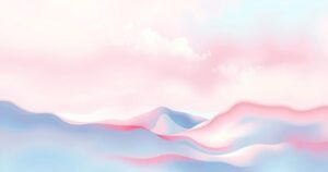 A serene abstract landscape with soft pastel colours, symbolising resilience and freedom, inspired by impressionism.